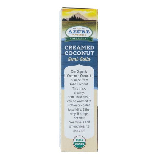 Azure Market Organics Creamed Coconut, Organic - Azure Standard