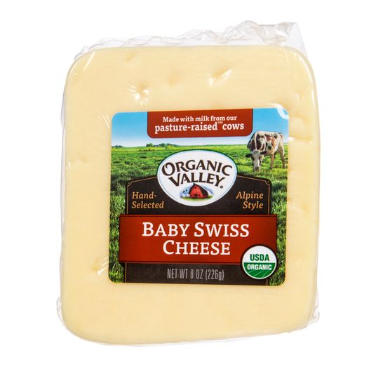 Organic valley discount baby swiss cheese