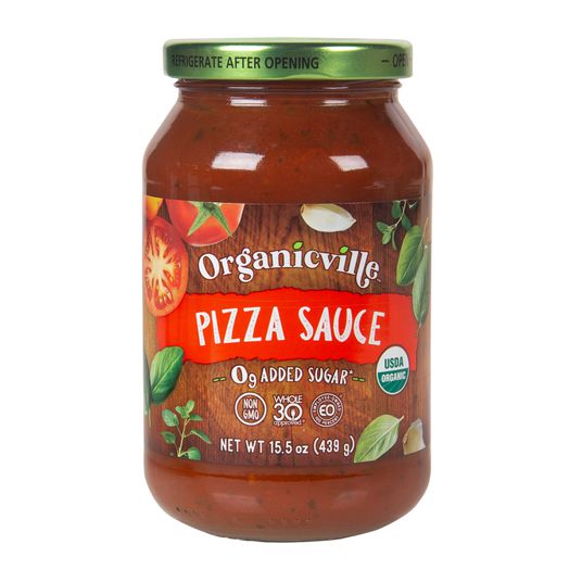 Organicville Gluten Free Pizza Sauce (Pack of 6 - 15.5 Oz.)