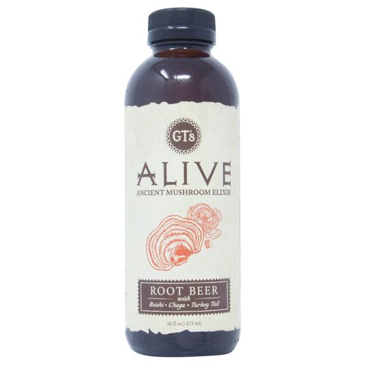 GT's ALIVE, Ancient Mushroom Elixir, Root Beer Azure Standard