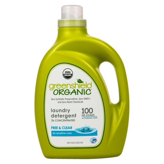 GreenShield Organic Laundry Detergent HE, Free & Clear, Organic