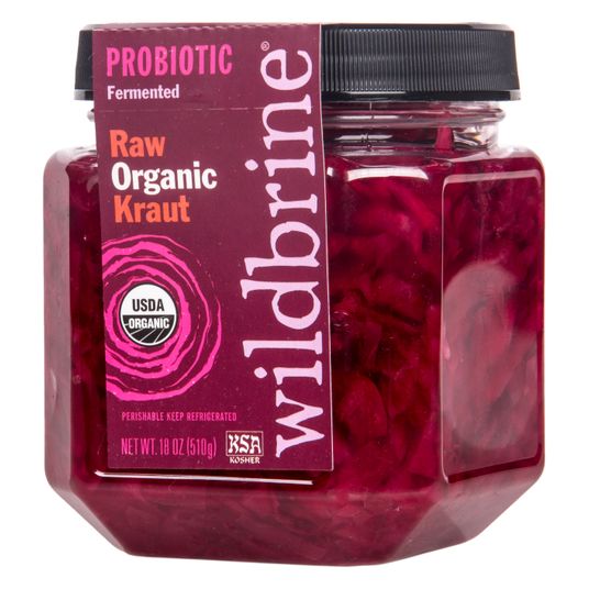 Wildbrine Sauerkraut, Raw, Probiotic, Red, Organic Azure Standard