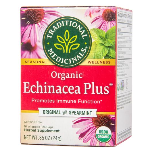Traditional Medicinals Echinacea Plus, Original with Spearmint, Tea, Organic Azure Standard