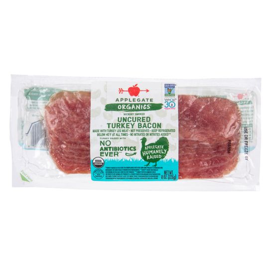 Products - Bacon - Natural Turkey Bacon - Applegate