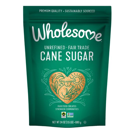 Wholesome Sweeteners Cane Sugar, Raw, Fair Trade - Azure Standard