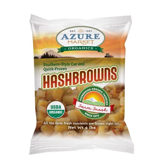 Azure Market Organics Hashbrowns, Southern Style, Frozen, Organic