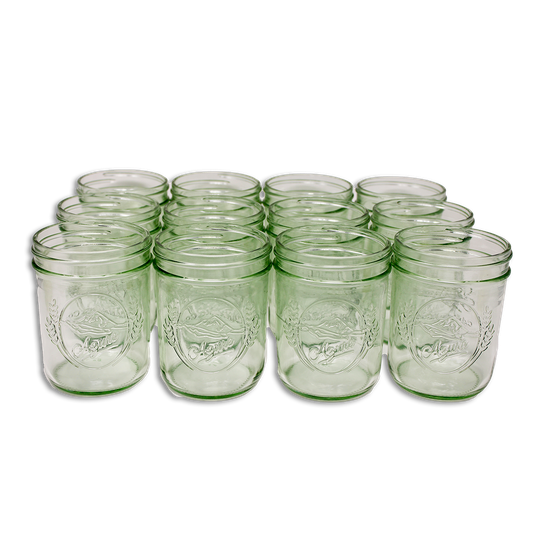 Azure Canning Co. Canning Jars, Pint, Wide Mouth (JARS ONLY, no