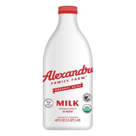 Whole Milk, A2, 6%, Pasture Raised, Organic, 48 floz