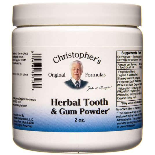 Dr. Christopher's Herbal Tooth & Gum Powder Azure Standard