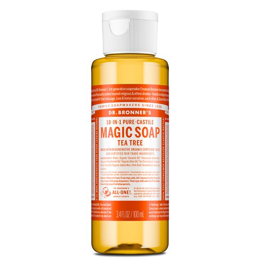 Dr Bronner Hemp Tea Tree Pure Castile Soap, Organic - Azure Standard