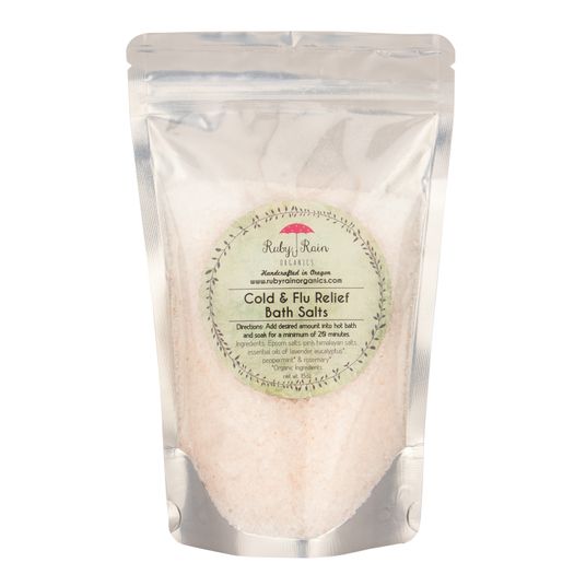 Ruby Rain Organics Bath Salts, Cold & Flu Relief Azure Standard