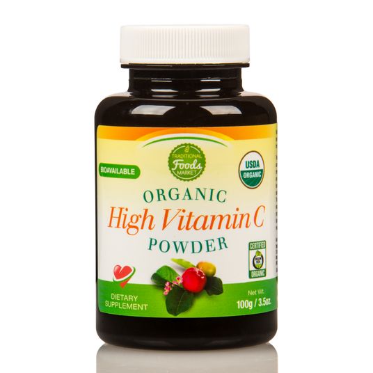 Traditional Foods Market True Whole Food Vitamin C, Powder, Organic