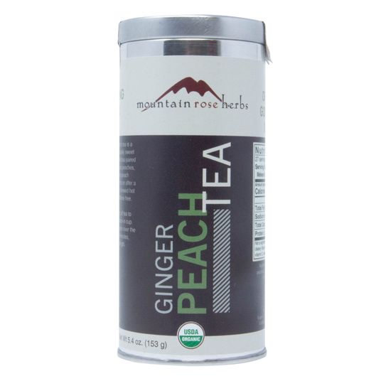 Mountain Rose Herbs Ginger Peach Tea, Organic Azure Standard