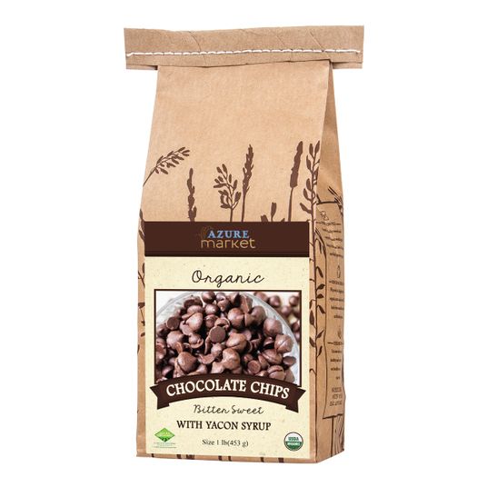 Azure Market Organics Chocolate Chips, Bitter Sweet, Yacon Syrup
