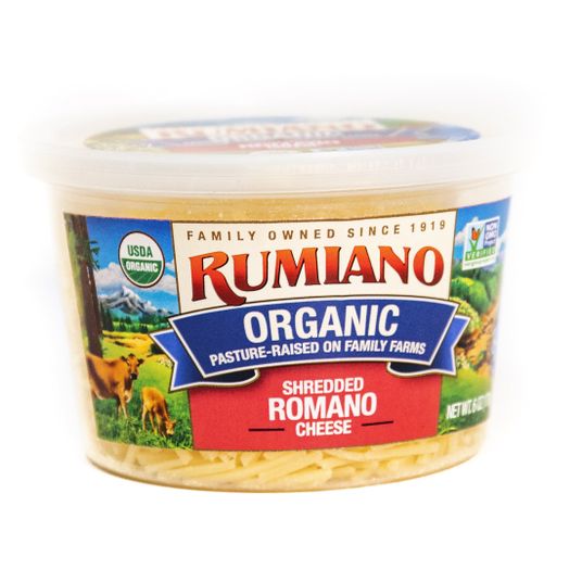 Rumiano Organic Romano Cheese, Shredded, Organic - Azure Standard