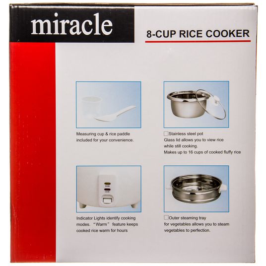 Replacement Glass Lid for Miracle ME81 Stainless Steel Rice Cooker