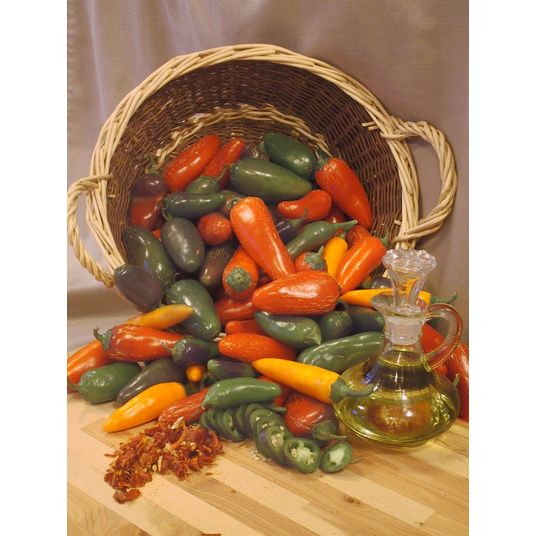 Azure Husbandry Hot Pepper Mix, Whole, Frozen, Organic Azure Standard