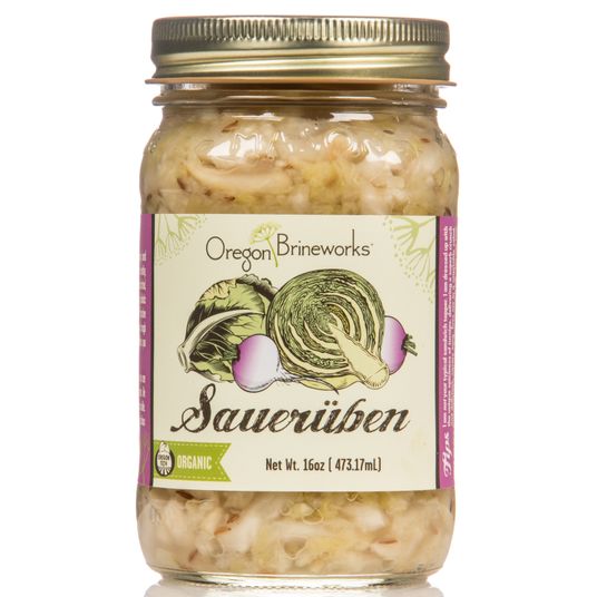 Oregon Brineworks Sauerkraut, Saueruben, Raw, Fermented, Organic