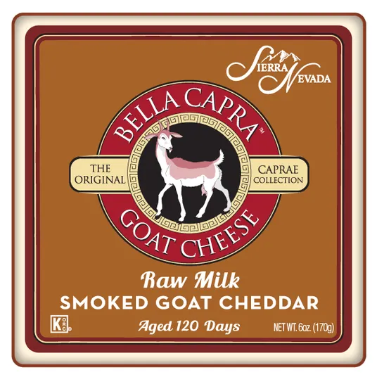 Sierra Nevada Cheese Company Bella Capra, Goat Cheese, Smoked Cheddar ...