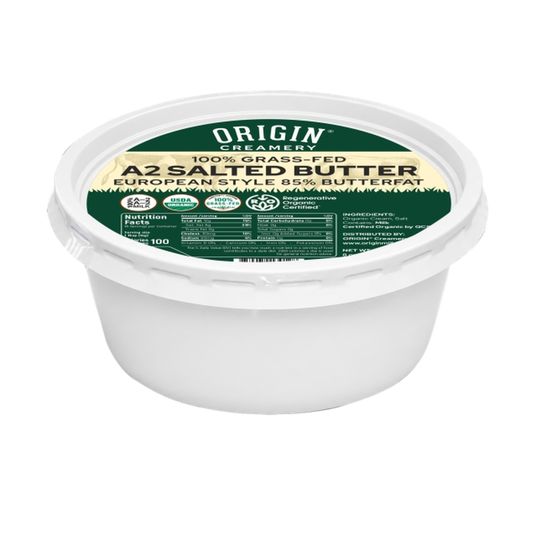 Origin Creamery A2 Butter, Salted, Grass-Fed, Organic - Azure Standard