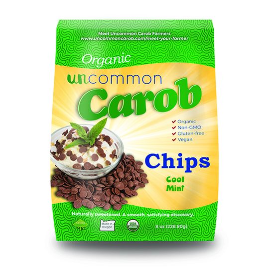 Carob Carob Chips, Baking Buttons, Cool Mint, Organic Azure