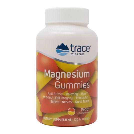 Trace Minerals Magnesium Gummies, Peach Azure Standard