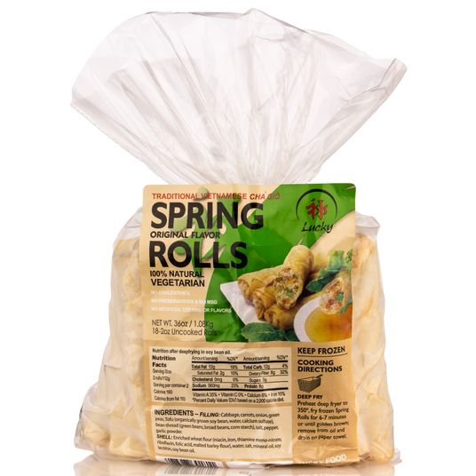 Lucky Food Co. Spring Rolls, Vegetarian, Frozen, Bulk Azure Standard