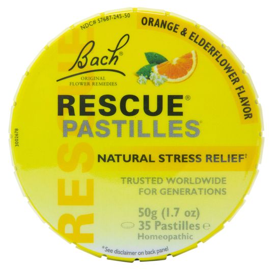 Rescue Remedy RESCUE Pastilles, Orange & Elderflower Azure Standard