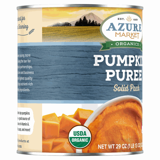 Azure Market Organics Pumpkin Puree, Solid Pack, Organic - Azure