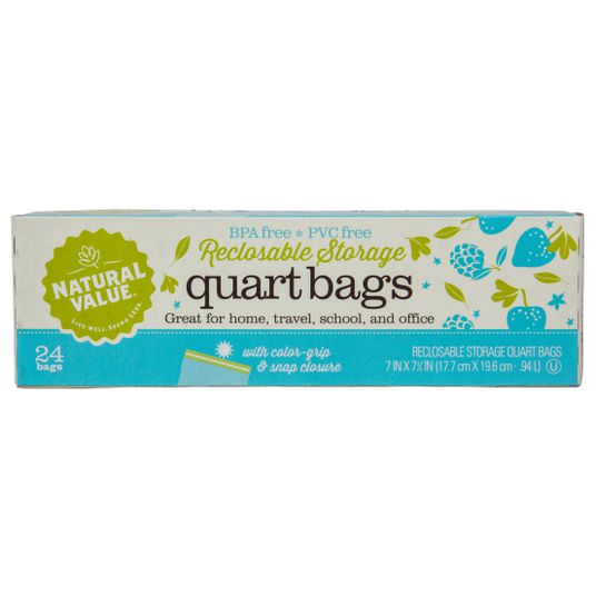 Natural Value Quart Storage Bags - Azure Standard