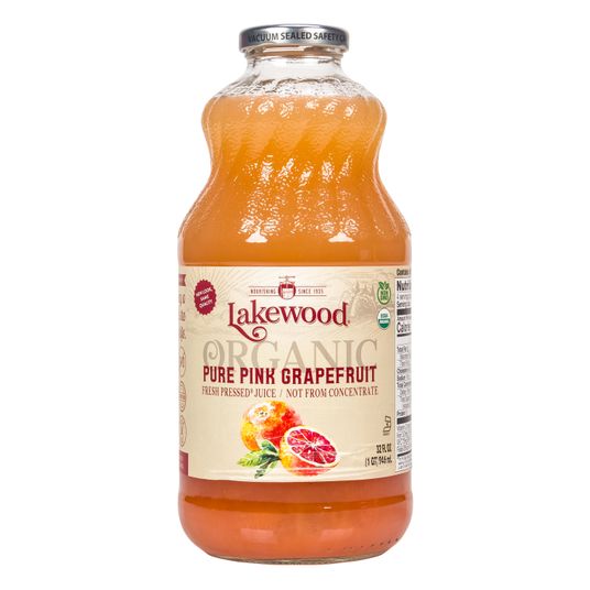 Lakewood Organic Juices Pink Grapefruit Juice, Pure, Organic Azure