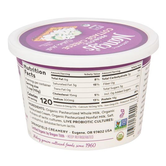 Nancy S Cottage Cheese Whole Milk Organic Azure Standard