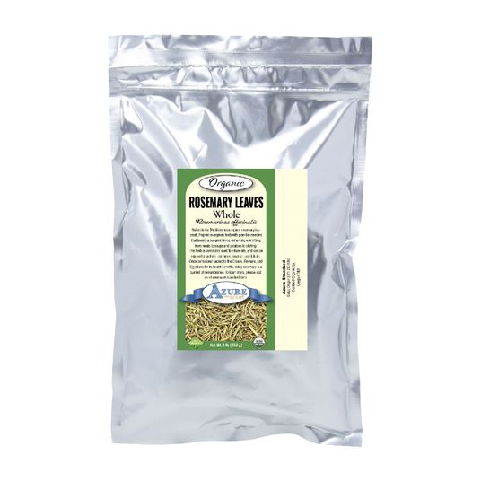 Rosemary Leaves, Whole, Organic, 1 lb