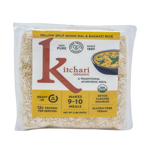 Pure Indian Foods Kitchari, Organic (Yellow Split Mung Dal & Basmati ...