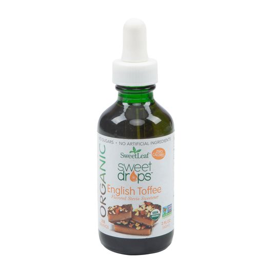 Sweet Leaf Sweet Drops, English Toffee, Stevia Liquid, Organic Azure