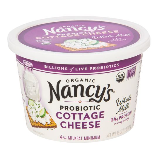 Nancy's Cottage Cheese, Whole Milk, Organic Azure Standard