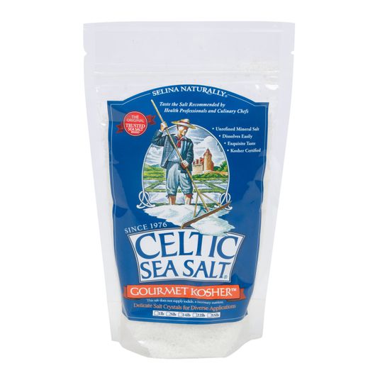 CELTIC SALT Selina Naturally Gourmet Kosher Celtic Sea Salt 1lb