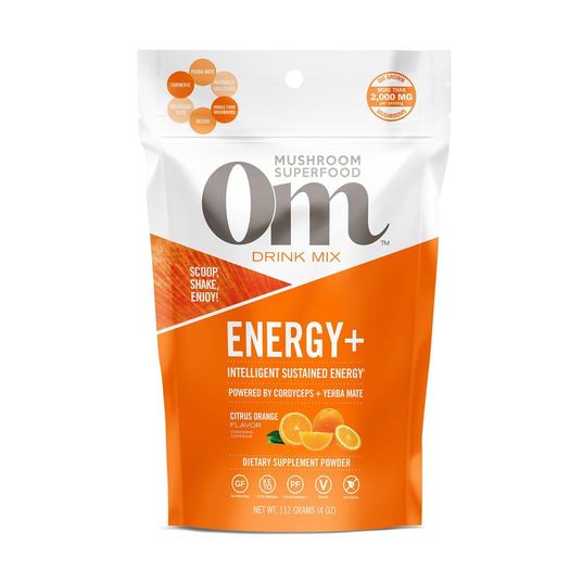 OM Mushroom Superfood Energy Plus, Citrus Orange, Mushroom Superfood