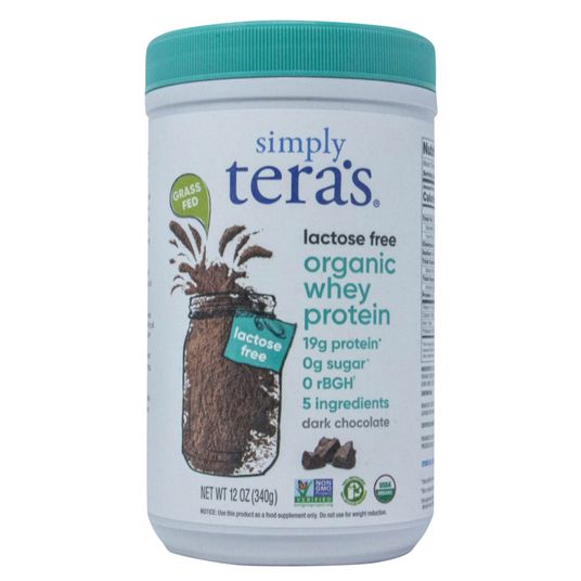 Tera's Whey Protein Powder, GrassFed, Lactose Free, Chocolate, Organic