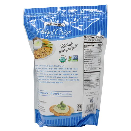 Snack Factory Pretzel Crisps, Original, Organic - Azure Standard