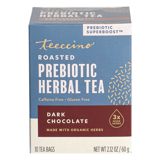 茶 bkS Teeccino Dark Chocolate, Prebiotic Herbal Tea, Organic - Azure