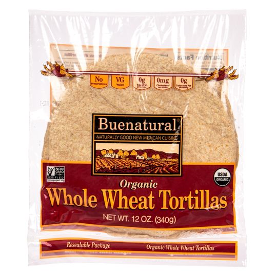 Bueno Tortillas, Whole Wheat, 8 inch, Frozen, Organic Azure Standard