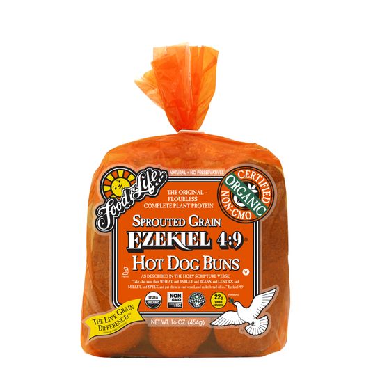 Food For Life Ezekiel 49 Sprouted Hot Dog Buns, Frozen Azure Standard