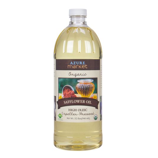 Azure Market Organics Safflower Oil, Expeller Pressed, High Oleic, Organic - 1 Gal