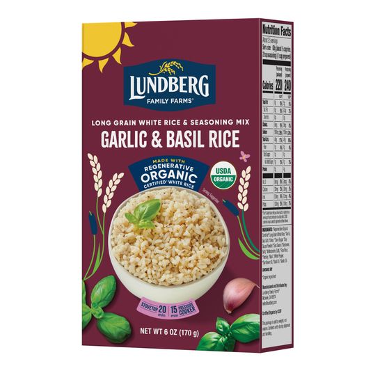 Lundberg Rice & Seasoning Mix, Garlic & Basil, Organic - Azure Standard