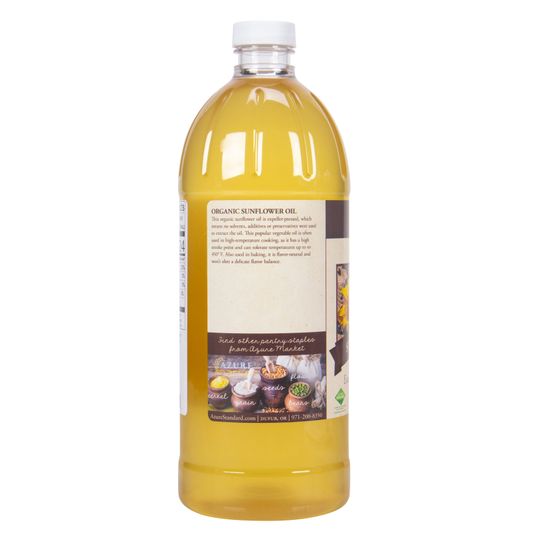 Azure Market Organics Sunflower Oil, Expeller Pressed, Organic