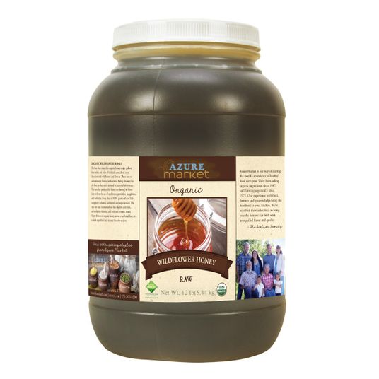 Azure Market Organics Honey, Raw, Wildflower, Organic - Azure Standard