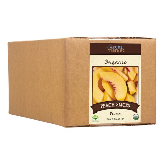 Azure Market Organics Peaches, Sliced, Frozen, Organic - Azure
