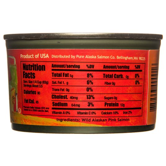 Pure Alaska Think Pink, Wild Pink Salmon, No Salt Added ...