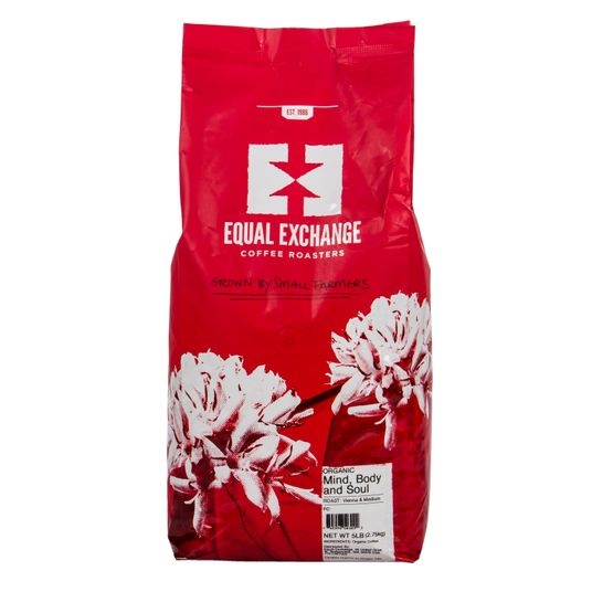 Equal Exchange Coffee, Whole Bean, Mind, Body & Soul Blend, Organic